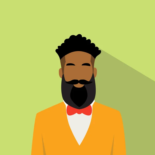 Ikona profilu obchodního muže africká americká etnická avatar — Stockový vektor