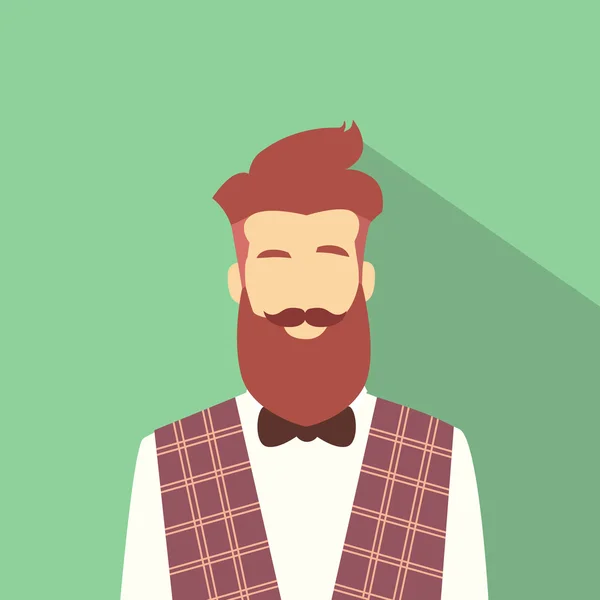 Business Man Profile Icon Male Avatar Hipster — Stock Vector