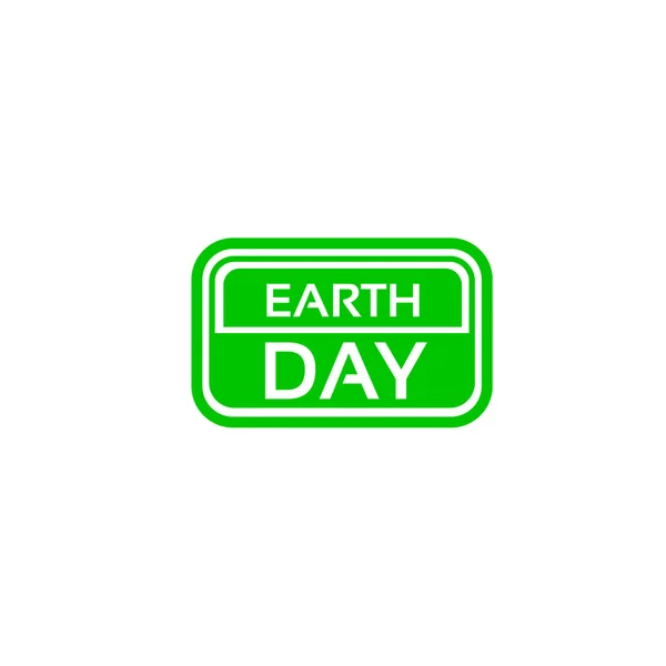 Вектор Зелёной марки Дня Земли — стоковый вектор