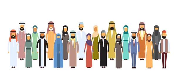 Группа арабских деловых людей, команда Arabic — стоковый вектор