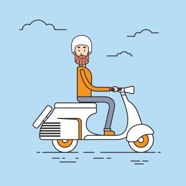 Adam araba elektrikli Scooter Retro elektrikli ulaşım