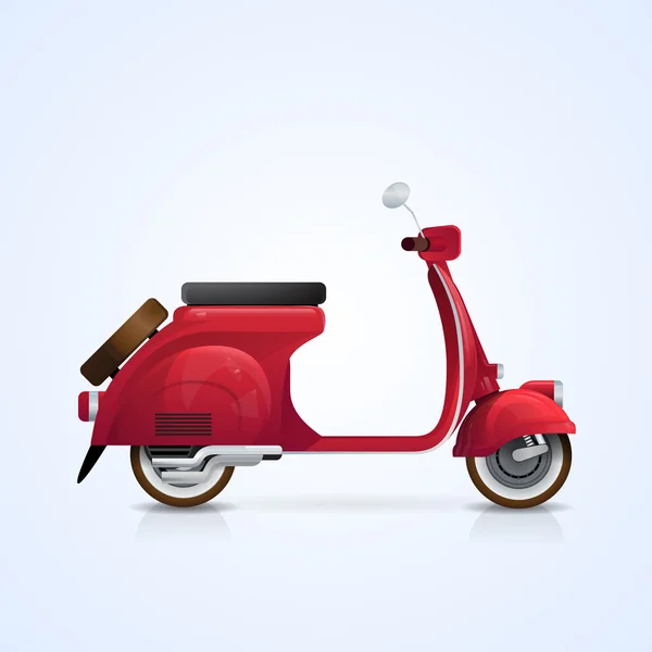 Scooter électrique Rétro Transport électrique — Image vectorielle