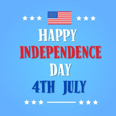 Mutlu Bağımsızlık günü Amerika Birleşik Devletleri Amerikan Holiday afiş