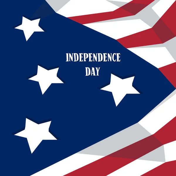 Fröhlicher Unabhängigkeitstag vereinigte staaten amerikanischer feiertag banner — Stockvektor