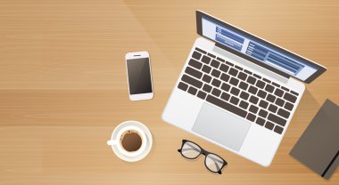 İşyeri Danışma dizüstü bilgisayar hücre akıllı telefon kahve en iyi açı görünümü kopya alanı