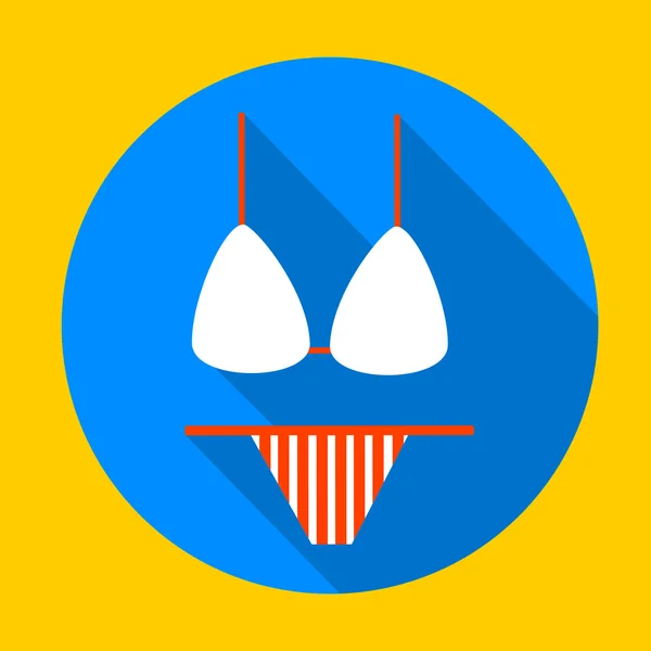 Badebekleidung Logo Symbol Sommerurlaub — Stockvektor