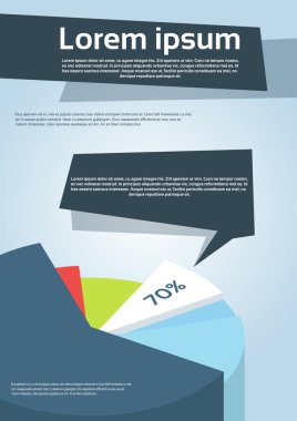 İş finansal grafik ilanı kapak tasarım sayfası