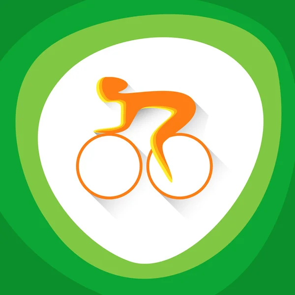 サイクリング トラック スポーツマン スポーツ競争のアイコン — ストックベクタ