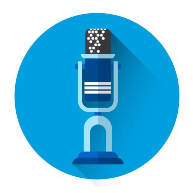 Mikrofon renkli simge