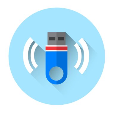 Flash sürücü renkli simge