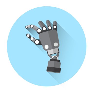 Modern Robot el parmak dokunmatik ekran simgesi