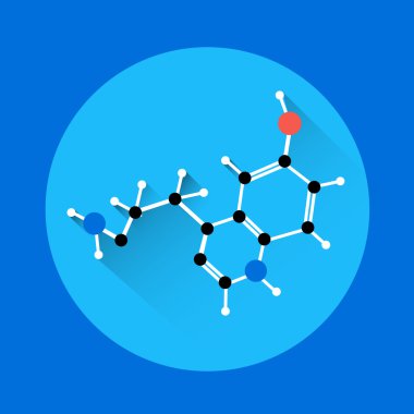 Moleküler zinciri renkli Logo Simge