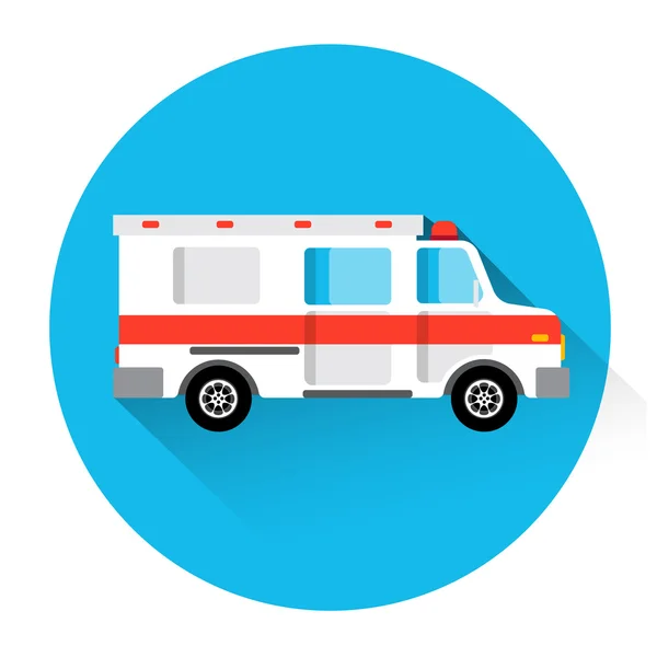 Icône de premiers soins de voiture médicale d'ambulance — Image vectorielle