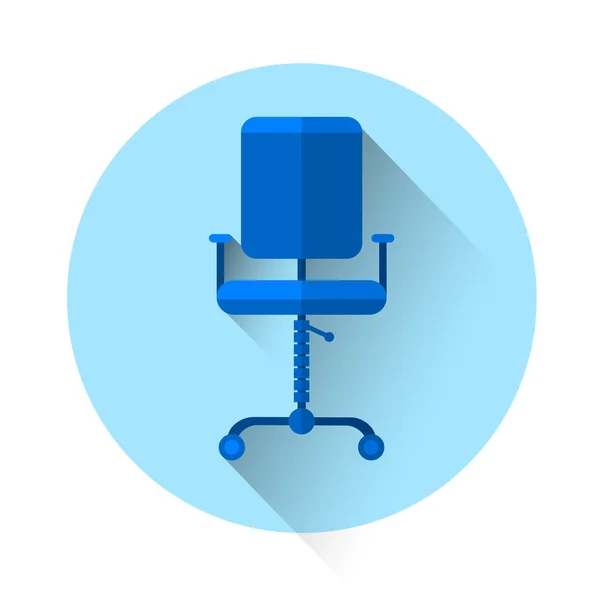 Icona colorata sedia ufficio — Vettoriale Stock