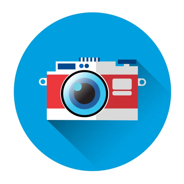 Fotografía Icono de la cámara fotográfica — Vector de stock