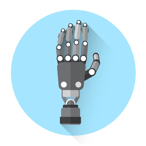 Ícone moderno da palma da mão do robô — Vetor de Stock