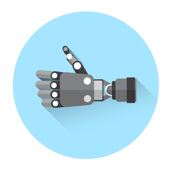 Modern Robot Hand Thumb Up Icon — Stock Vector