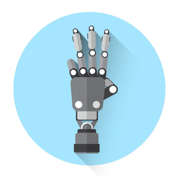 Moderne Robot handpictogram Palm — Stockvector