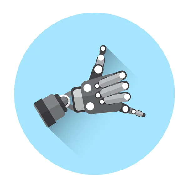 Robô moderno telefone mão dedo ícone Gesture —  Vetores de Stock