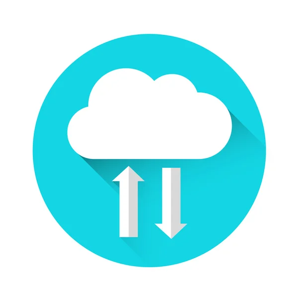 Cloud-Technologie online internet daten information storage icon — Stockvektor
