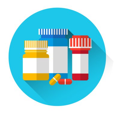 Hap Şişeler tıp simgesi