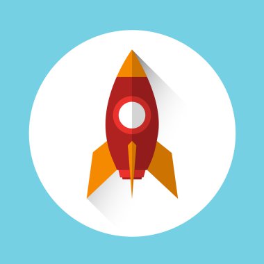Roket simgesi başlangıç iş kavramı