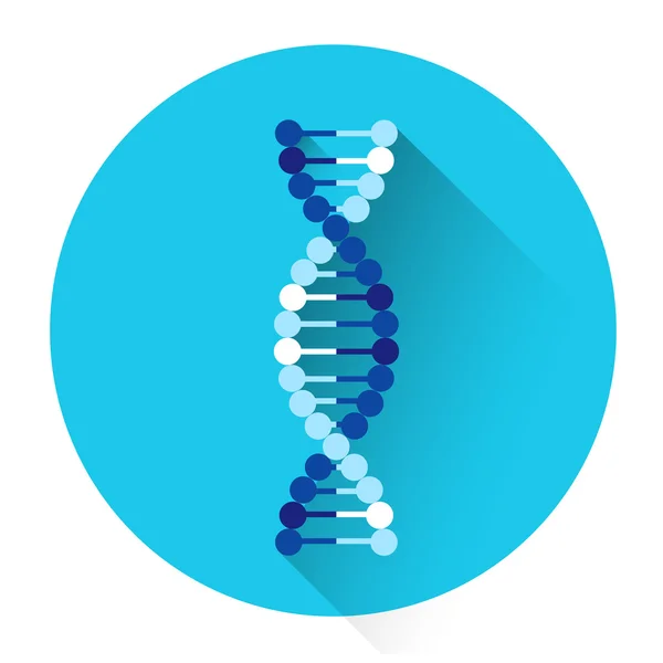 Icône colorée de logo de chaîne moléculaire — Image vectorielle