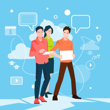 İş insanlar ekip çalışması çalışma grubu