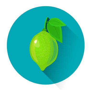 Kireç renkli meyve simgesi