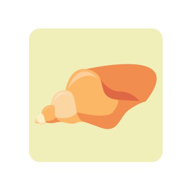 Deniz kabuğu Vintage yaz simgesi