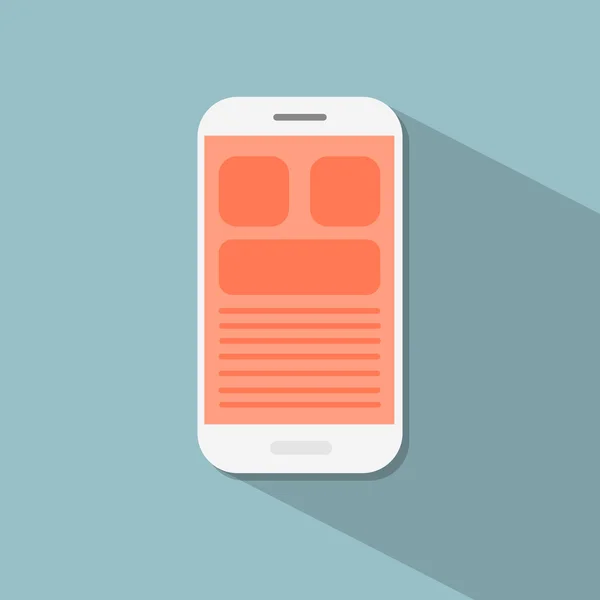 Icône de téléphone intelligent cellulaire — Image vectorielle