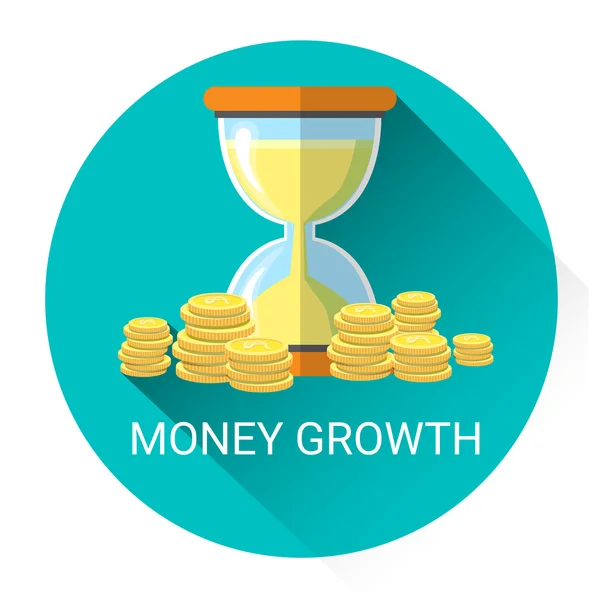 Geld groei Business economie pictogram — Stockvector