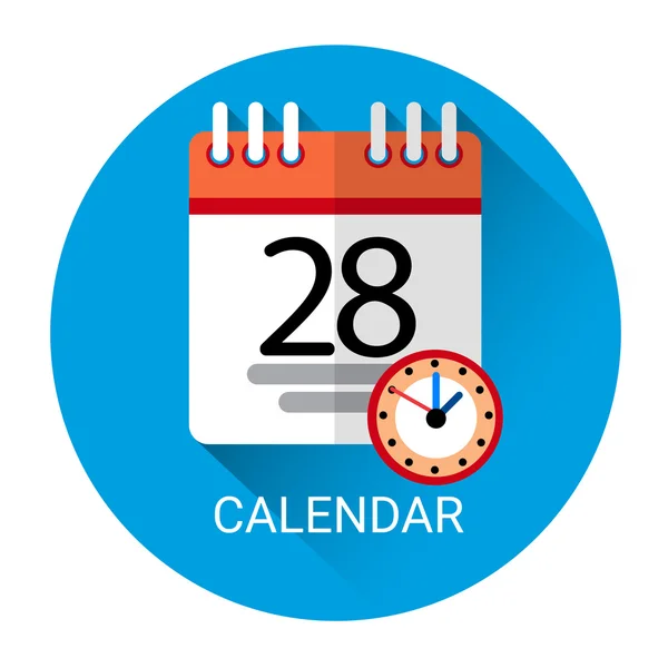 Calendar Page Business Icon — Stock Vector