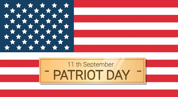 Amerika Birleşik Devletleri bayrağı Ulusal ABD Patriot gün afiş — Stok Vektör