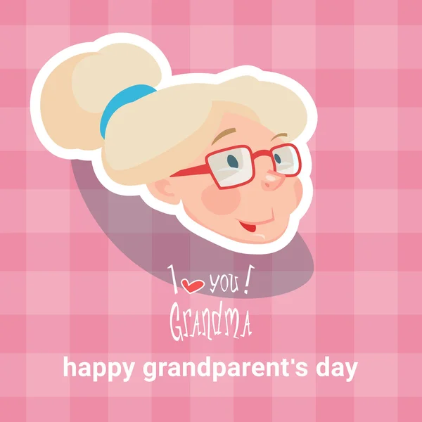 Вітальна листівка з днем бабусі та дідуся — стоковий вектор