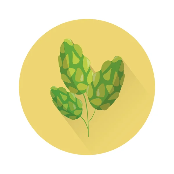 Hop ikony přírodních rostlinných pivní Festival svátek Oktoberfest — Stockový vektor