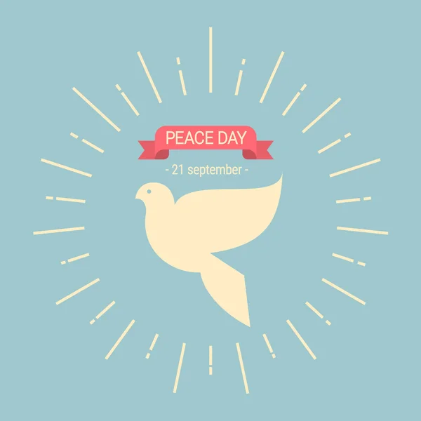 世界平和の日」ポスター — ストックベクタ