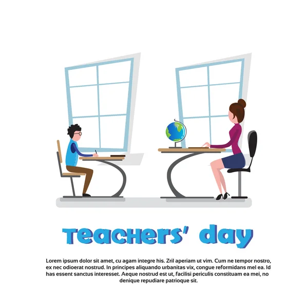 Hari Guru Internasional Liburan - Stok Vektor
