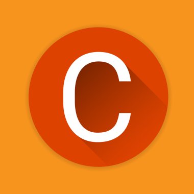 C vitamini beslenme kimya öğesi renkli simgesi