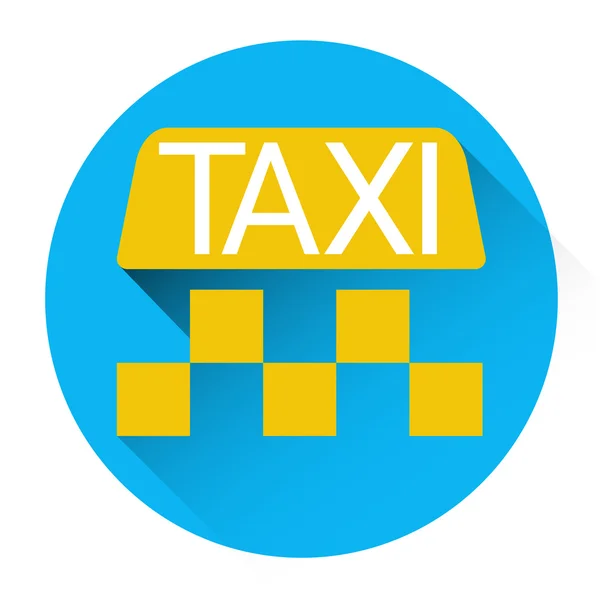 タクシー サービス アイコン本車アプリケーション ボタン — ストックベクタ