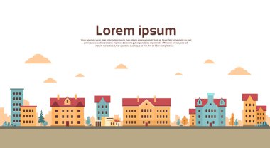 Copy Space ile Evler Town View Banner