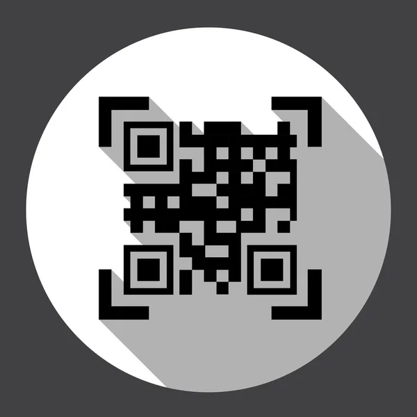 Code à barres Qr Icône Web — Image vectorielle