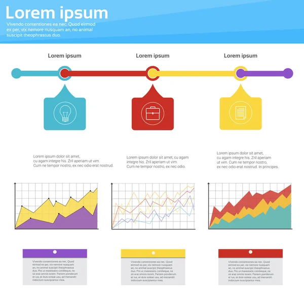 Afbeelding instellen Financiën Infographic pictogram businessconcept — Stockvector