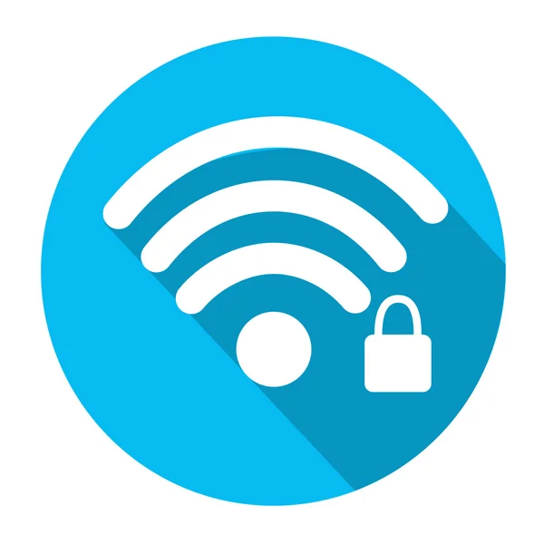 Wifi Signal Icon Locked Wireless Connection — Stok Vektör