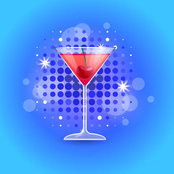 Alcohol Cocktail Colorful Background — Stock Vector