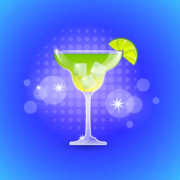 Alkohol koktejlové barevné pozadí — Stockový vektor