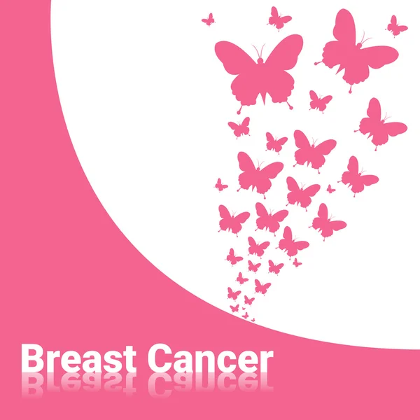 Розовое знамя осведомлённости о раке груди — стоковый вектор