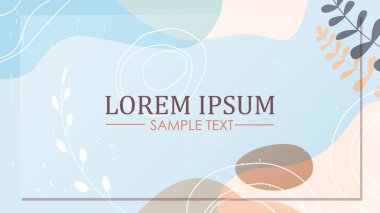 soyut afiş yeşillik fotokopi alanı tebrik kartı afiş broşürüyle süslenmiş