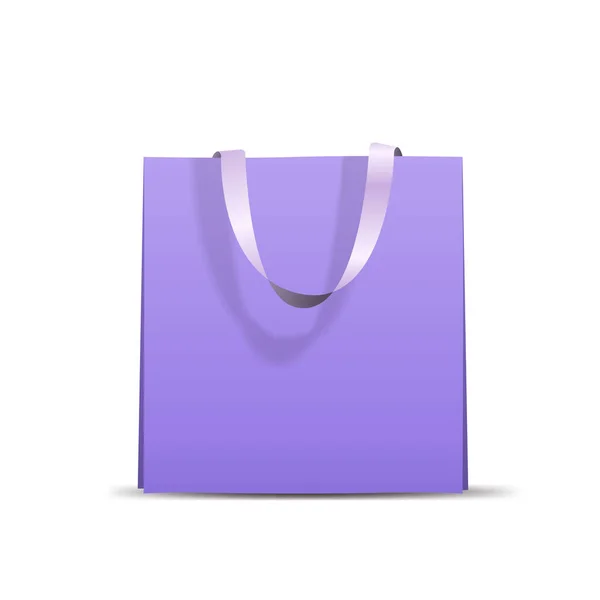 Пакет для покупок бумажная сумка иконка специальное предложение — стоковый вектор