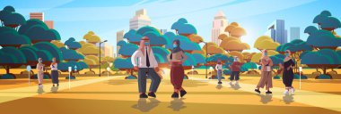 Koronavirüs salgınını önlemek için koruyucu maskeler takan Arap iş adamları covid-19 karantina konsepti